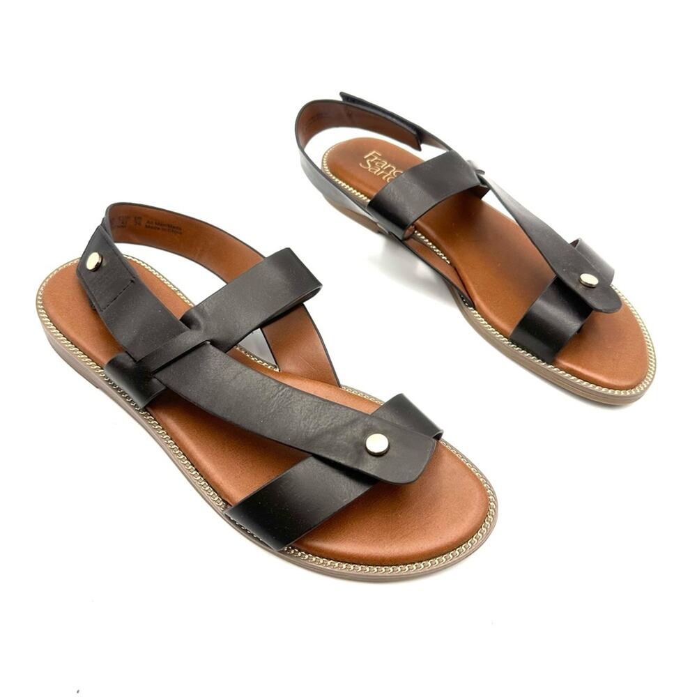 NEW - FRANCO SARTO GENNI women's faux leather sandals - size 10